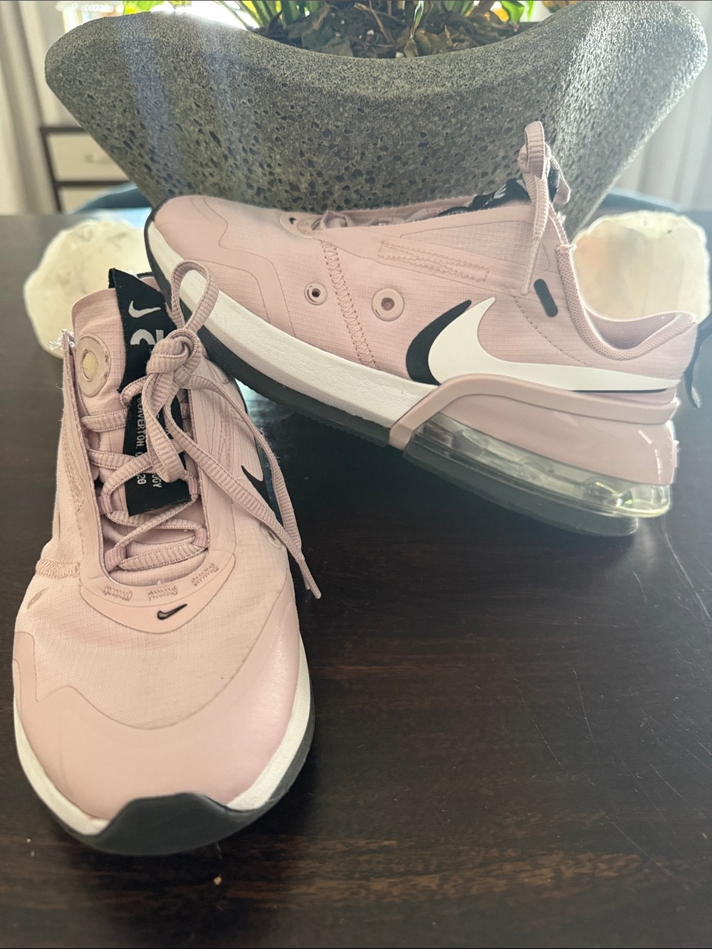 Nike Pink and Black Air Max Running Shoes